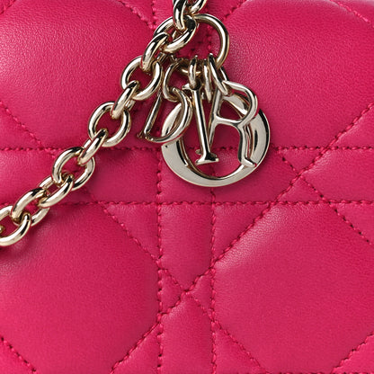 Christian Dior Lambskin Cannage Miss Dior Promenade Pouch Fuchsia 7 of 11