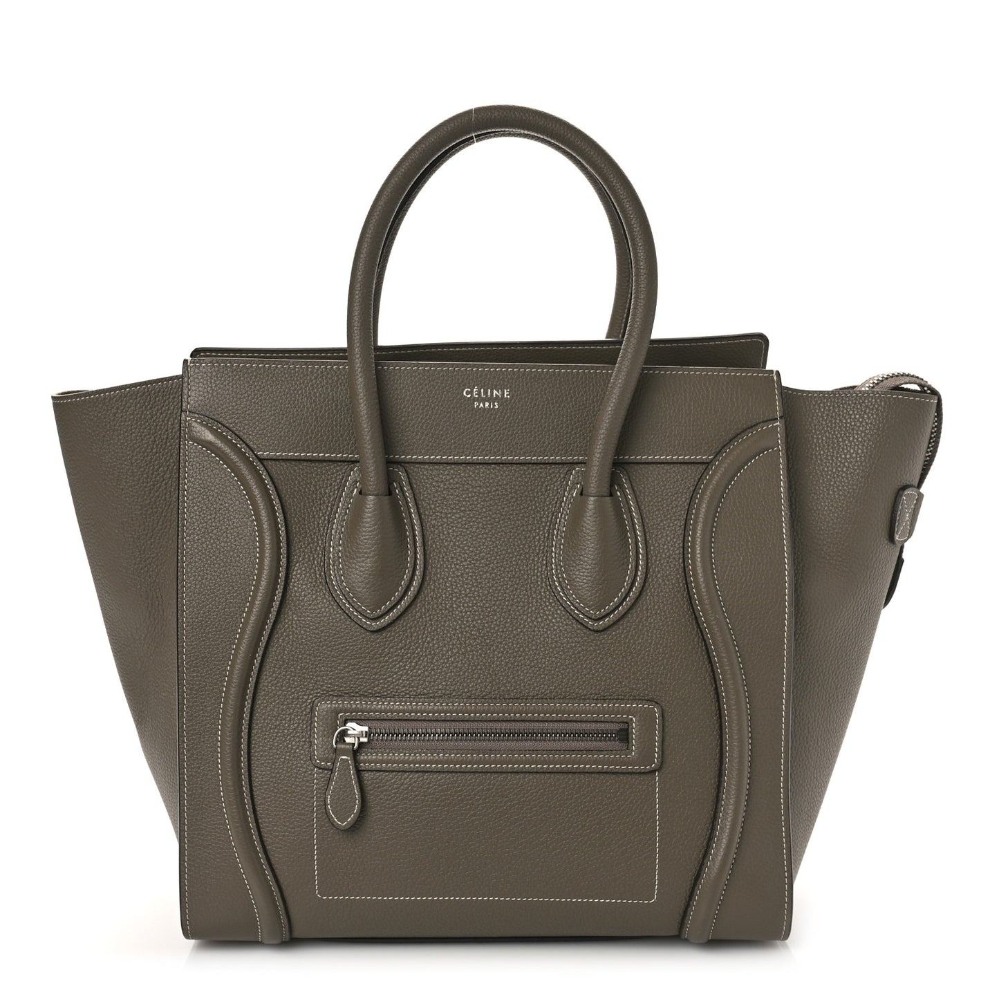 Drummed Calfskin Mini Luggage Souris