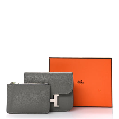 Hermes Evercolor Constance Slim Wallet Gris Meyer 9 of 9