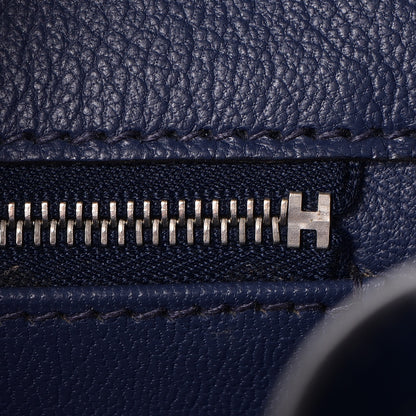 Hermes Taurillon Clemence Birkin 35 Bleu Brighton 19 of 34