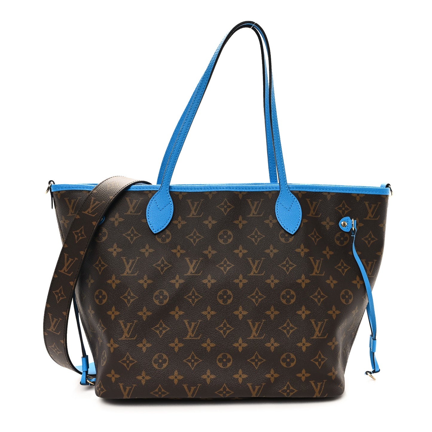 Monogram Inside Out Neverfull Bandouliere MM Gaston Blue