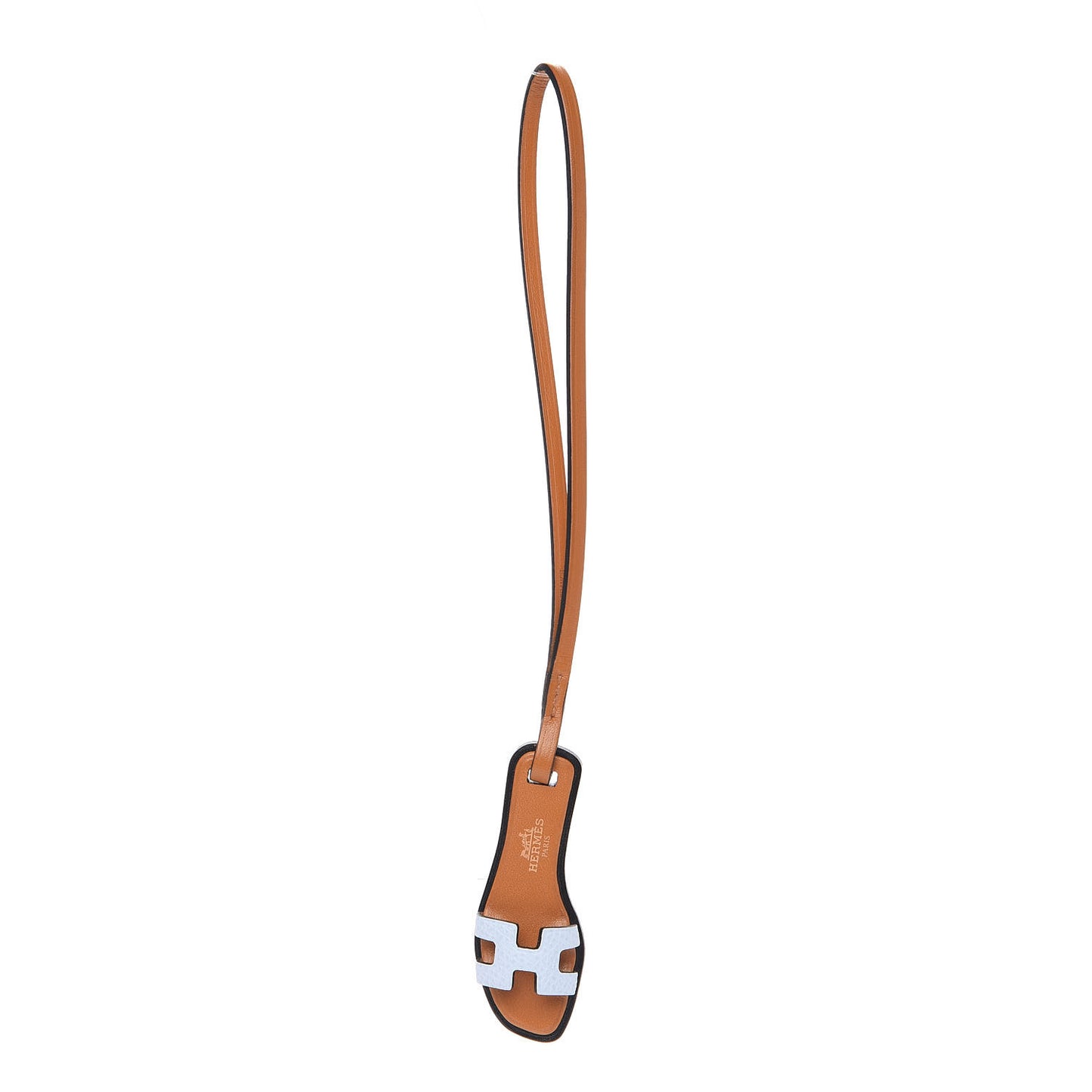 Epsom Butler Calfskin Hunter Oran Nano Bag Charm Bleu Brume