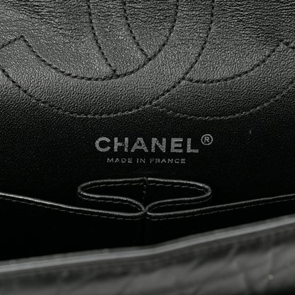 Chanel Aged Calfskin Chevron Quilted 2.55 Reissue 226 So Black 6 of 11
