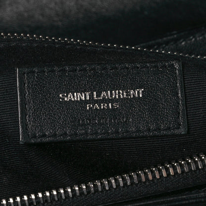 Saint Laurent Calfskin Y Quilted Monogram Medium Loulou Chain Satchel Black 7 of 10