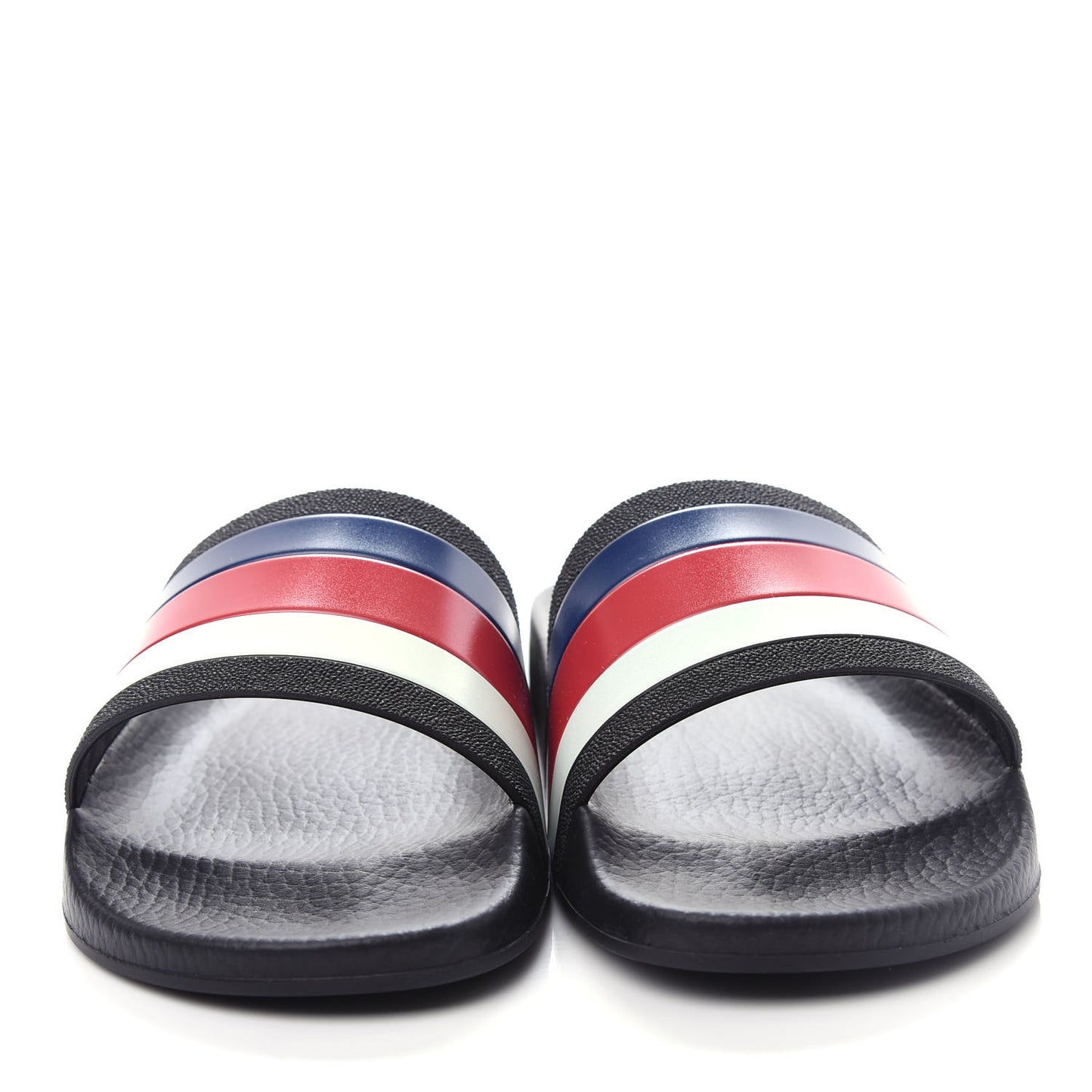 Rubber Web Mens Pool Slide Sandals 5 Black Mystic White Hibiscus Red Marine
