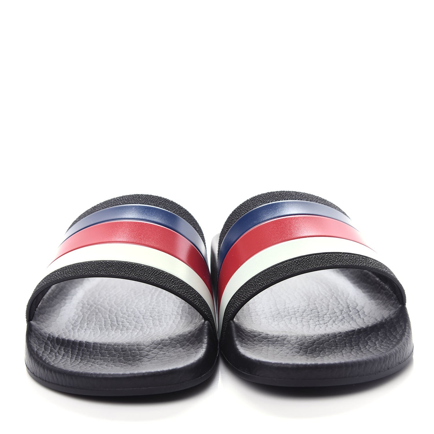 Gucci Rubber Web Mens Pool Slide Sandals 5 Black Mystic White Hibiscus Red Marine 5 of 10