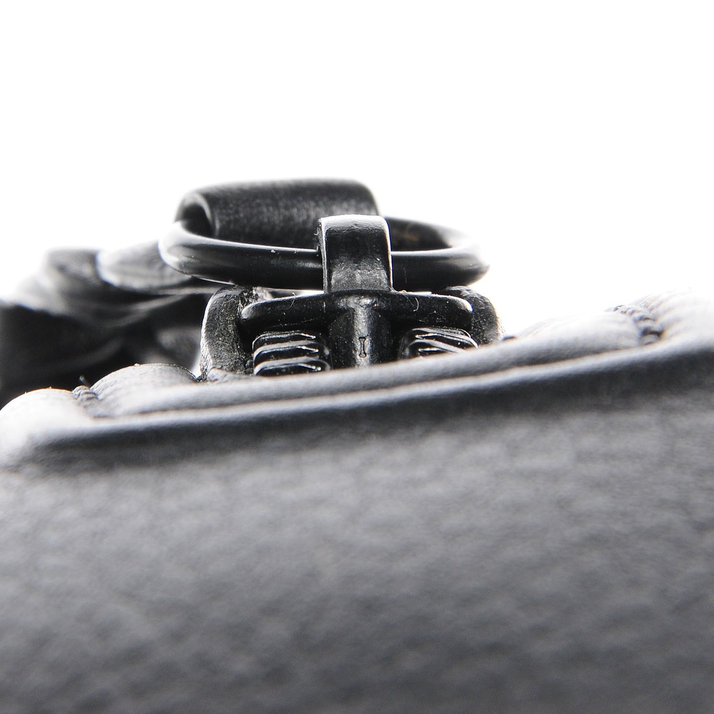 Supple Calfskin Medium Phantom Luggage Black