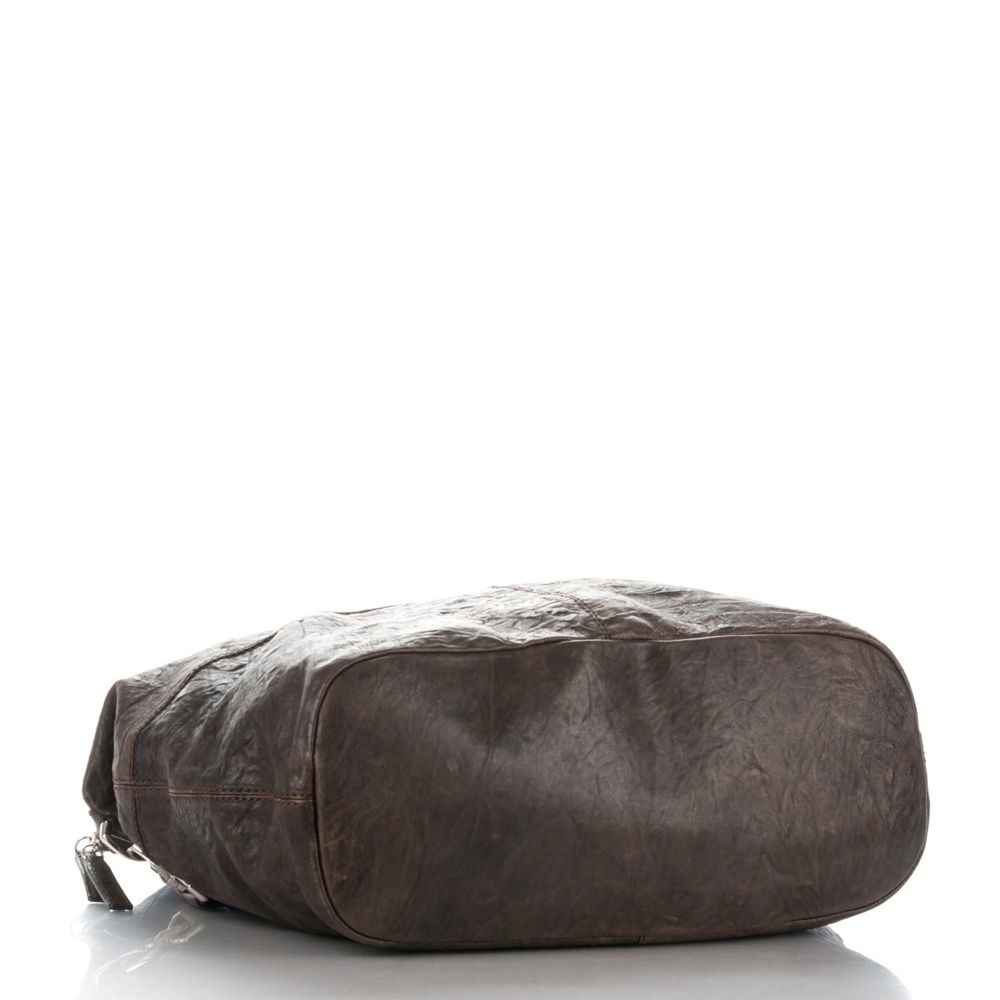 Wrinkled Lambskin Large Nightingale Dark Brown