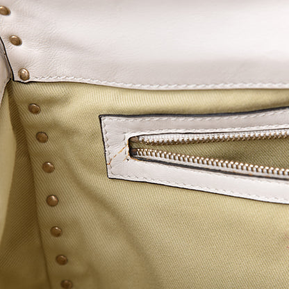 Valentino Garavani Vitello Rockstud Single Handle Flap Tote White 8 of 13