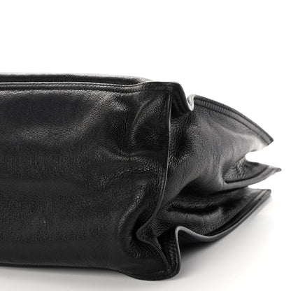 Prada Glace Calfskin Etiquette Shopping Bag Black Astrale 10 of 10