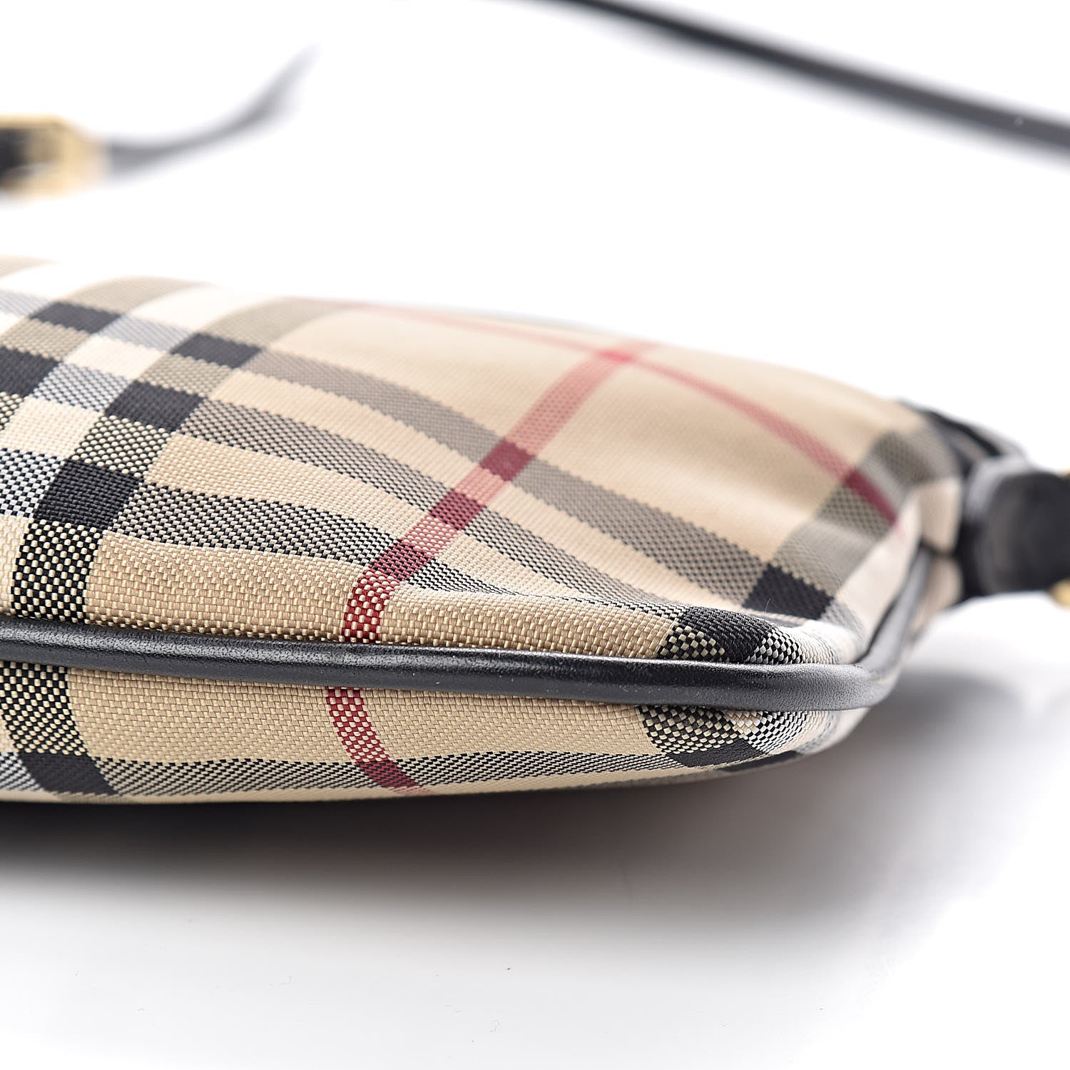 Burberry Horseferry Check Peyton Crossbody Clutch Bag Black 10 of 10