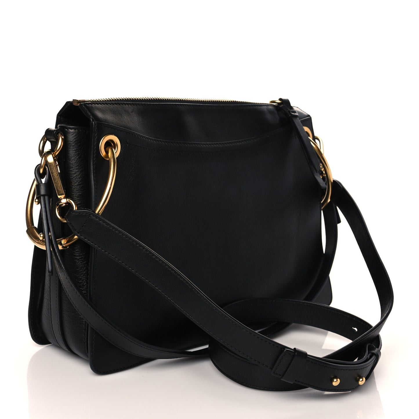 Calfskin Suede Medium Roy Bag Black
