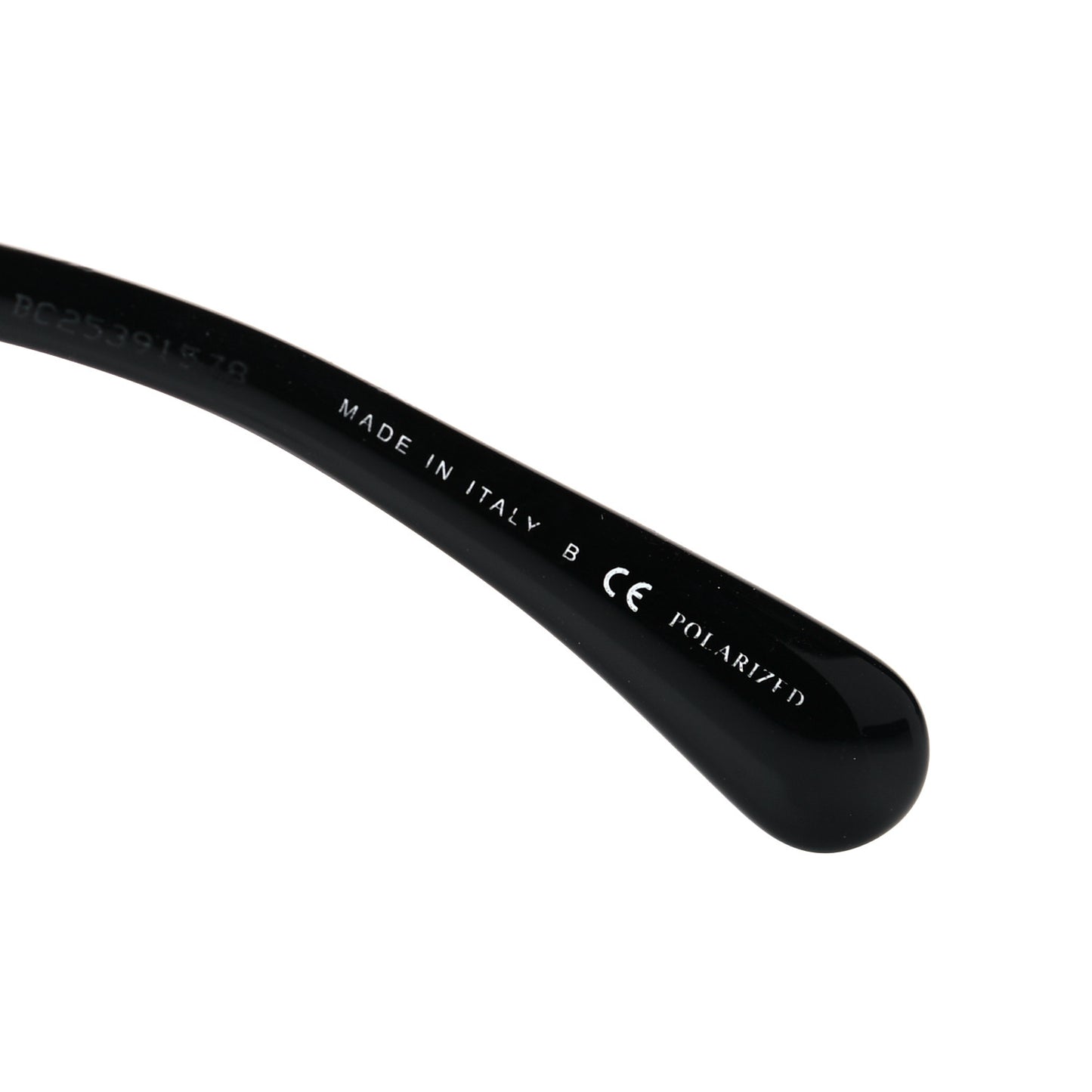 Acetate Strass Polarized Square Sunglasses 5422-B Black