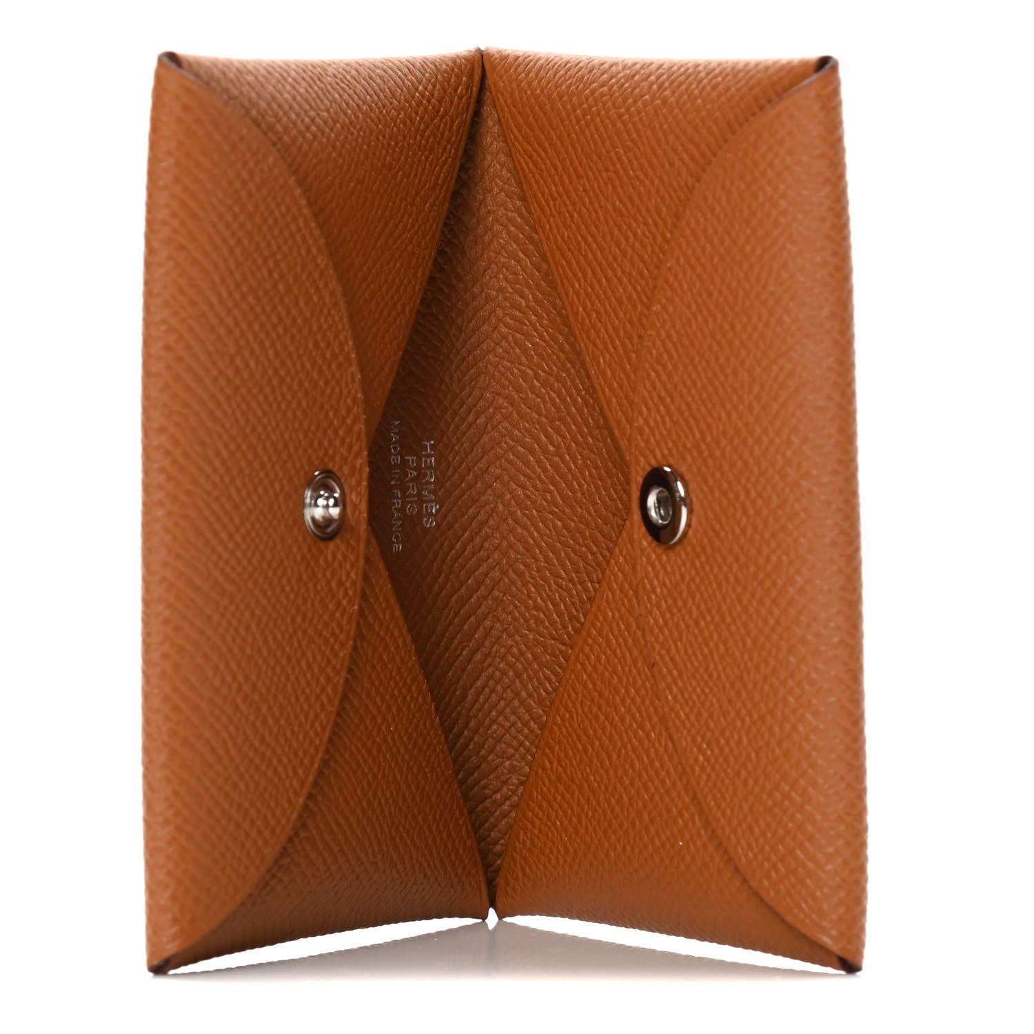 Hermes Epsom Calvi Card Case Gold 5 of 7
