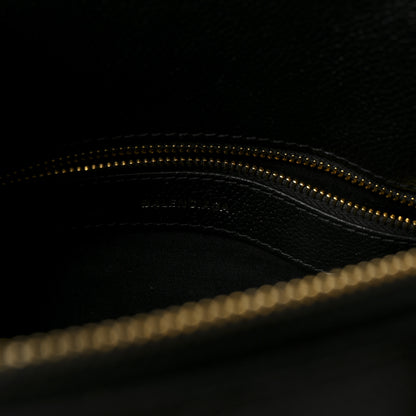 Balenciaga Signature Grained Calfskin Logo S Ville Top Handle Bag Black 6 of 9