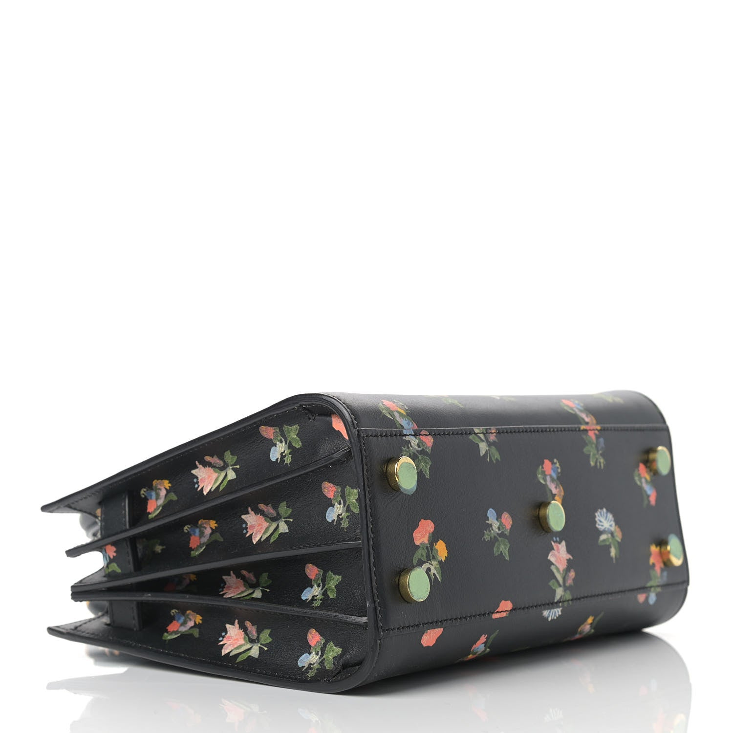 Saint Laurent Calfskin Prairie Printed Nano Sac De Jour Black 4 of 14