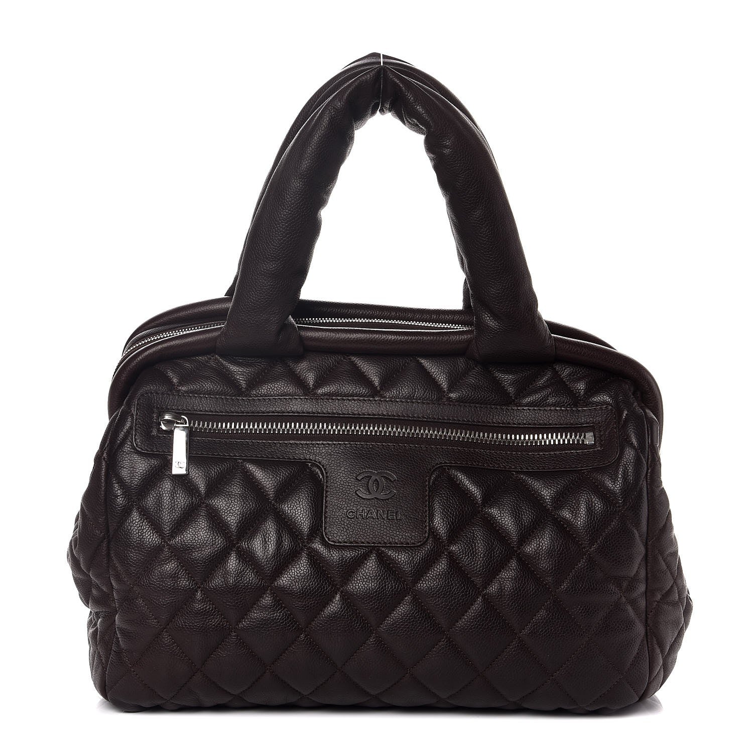 Chanel Caviar Coco Cocoon Bowler Chocolate 1 of 6