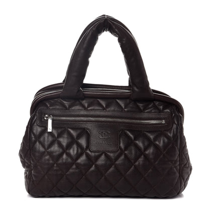 Chanel Caviar Coco Cocoon Bowler Chocolate 1 of 6