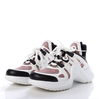 Louis Vuitton Calfskin Nylon LV Pop Archlight Sneaker 37 Rose 3 of 9