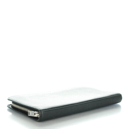 Saint Laurent Grain De Poudre Classic Zip Around Travel Wallet Black 4 of 8