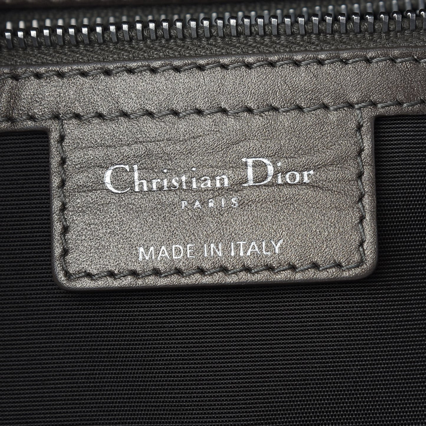 Coated Canvas Cannage Medium Panarea Tote Grey