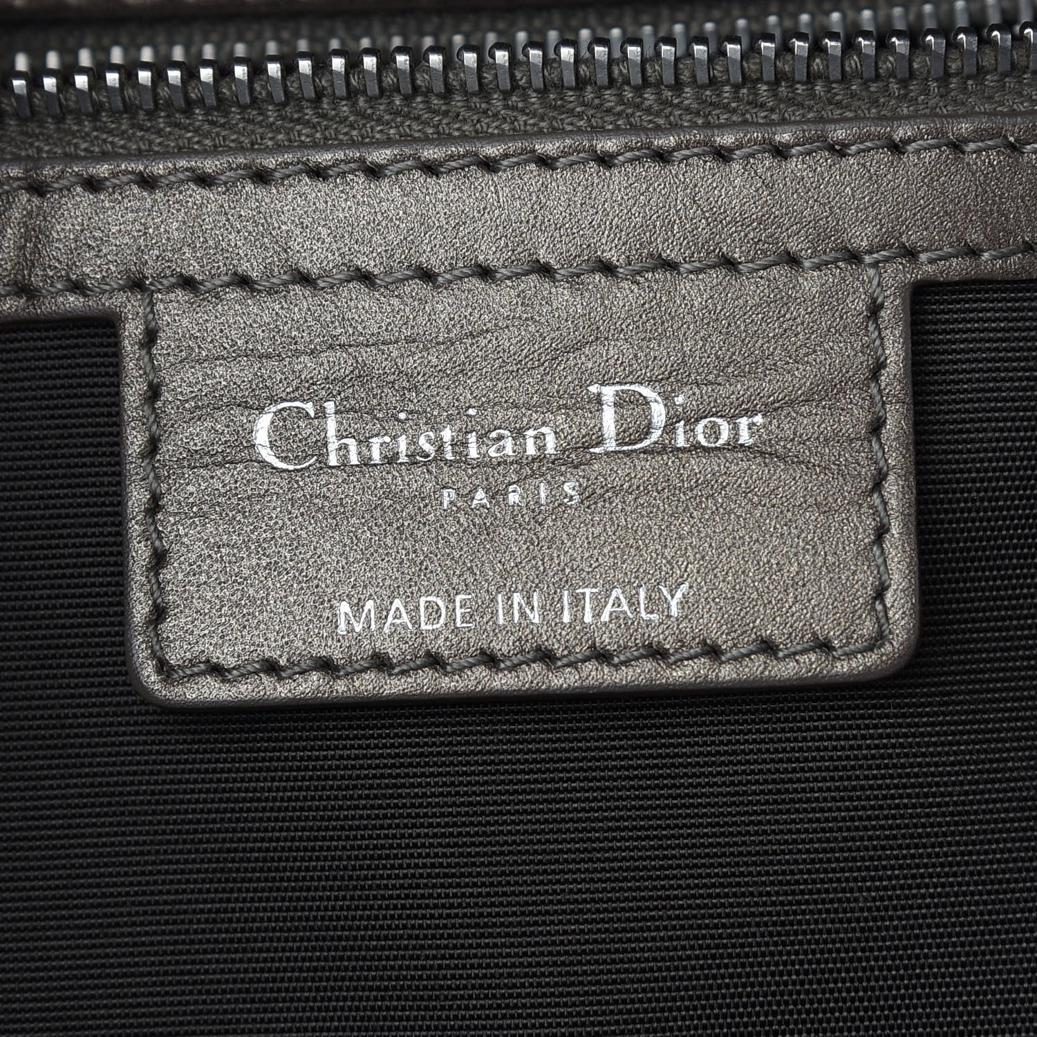 Christian Dior Coated Canvas Cannage Medium Panarea Tote Grey 6 of 9