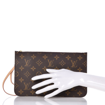 Louis Vuitton Monogram Neverfull MM GM Pochette 2 of 8