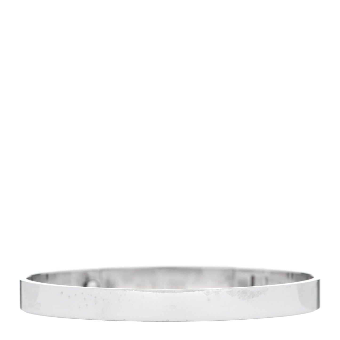 18K White Gold Diamond PM Collier De Chien Bracelet SH