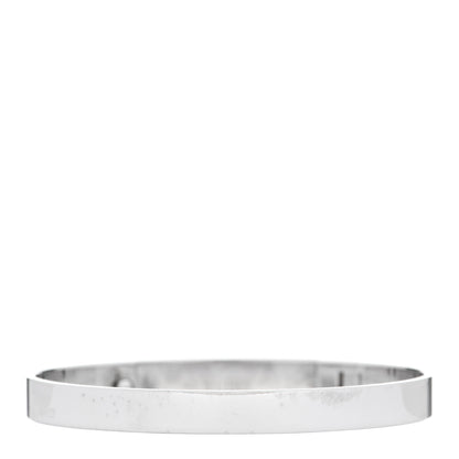 Hermes 18K White Gold Diamond PM Collier De Chien Bracelet SH 2 of 6