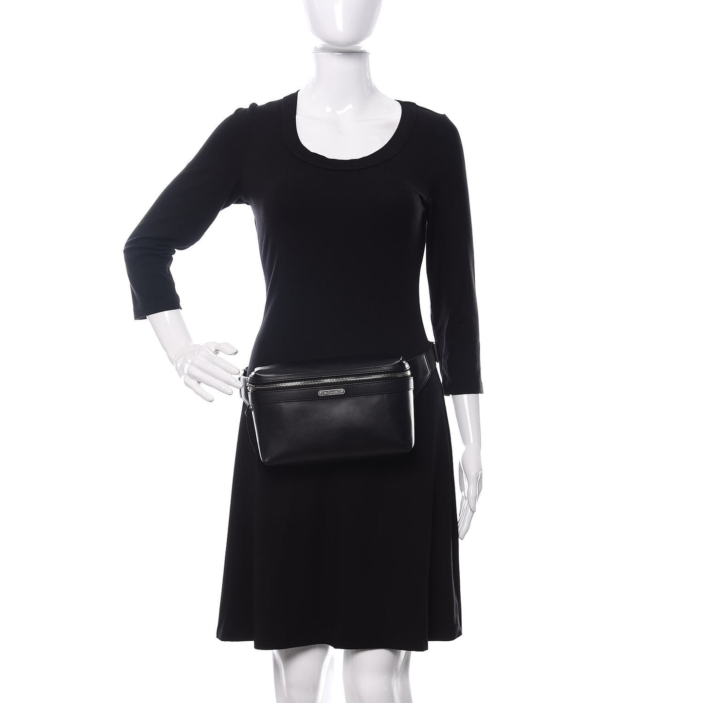 Calfskin City Belt Bag Black