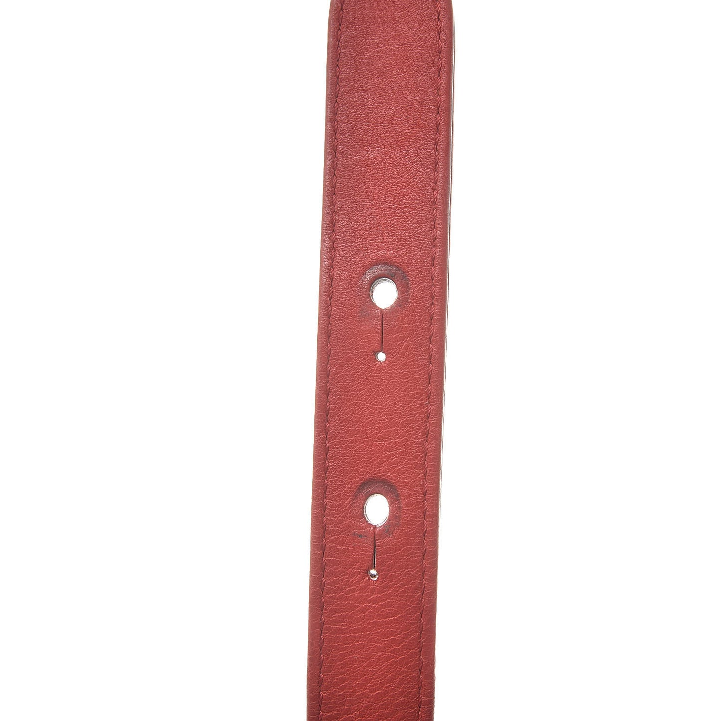 Calfskin Quilted Double Stitch Medium Boy Flap Red
