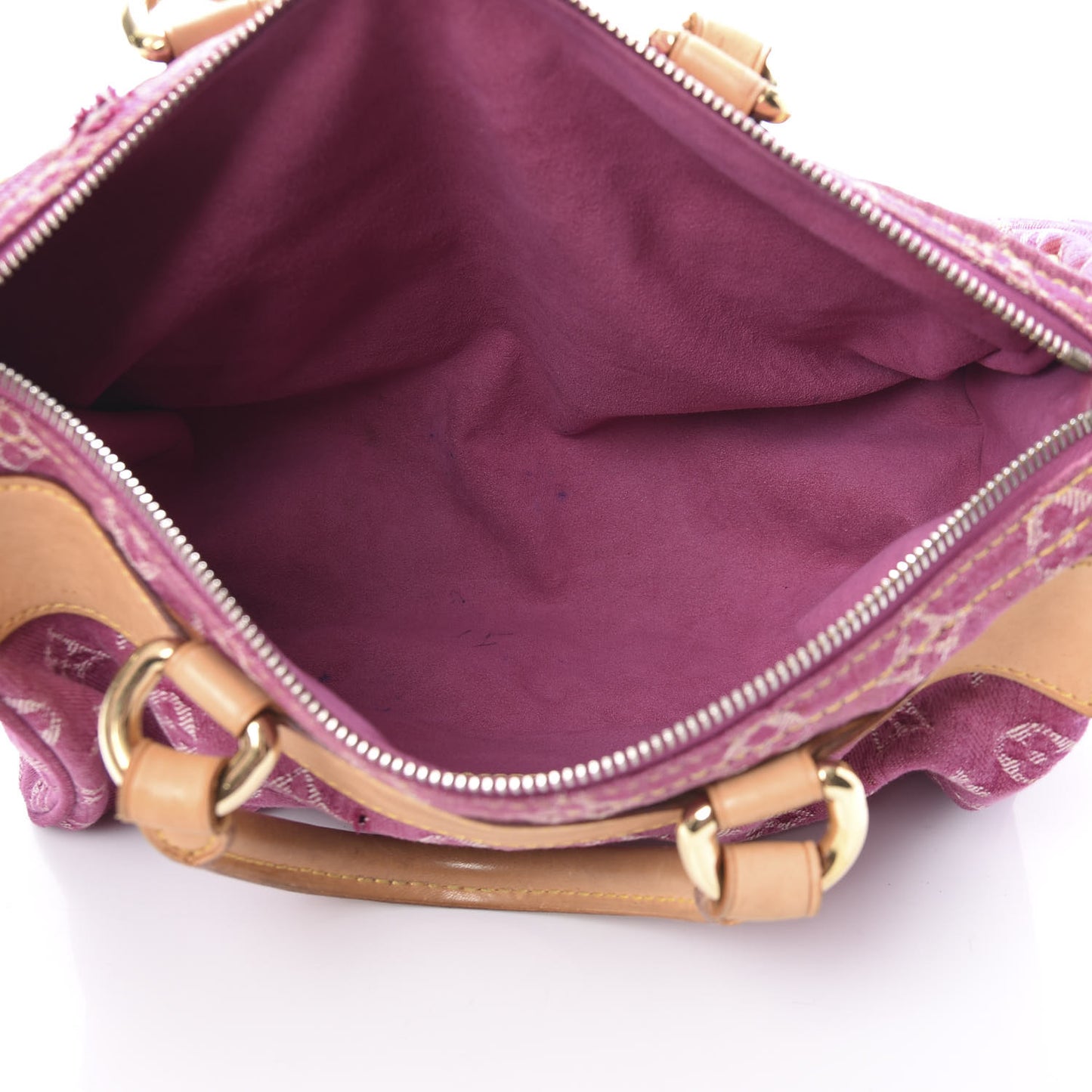 Monogram Denim Neo Speedy Fuchsia