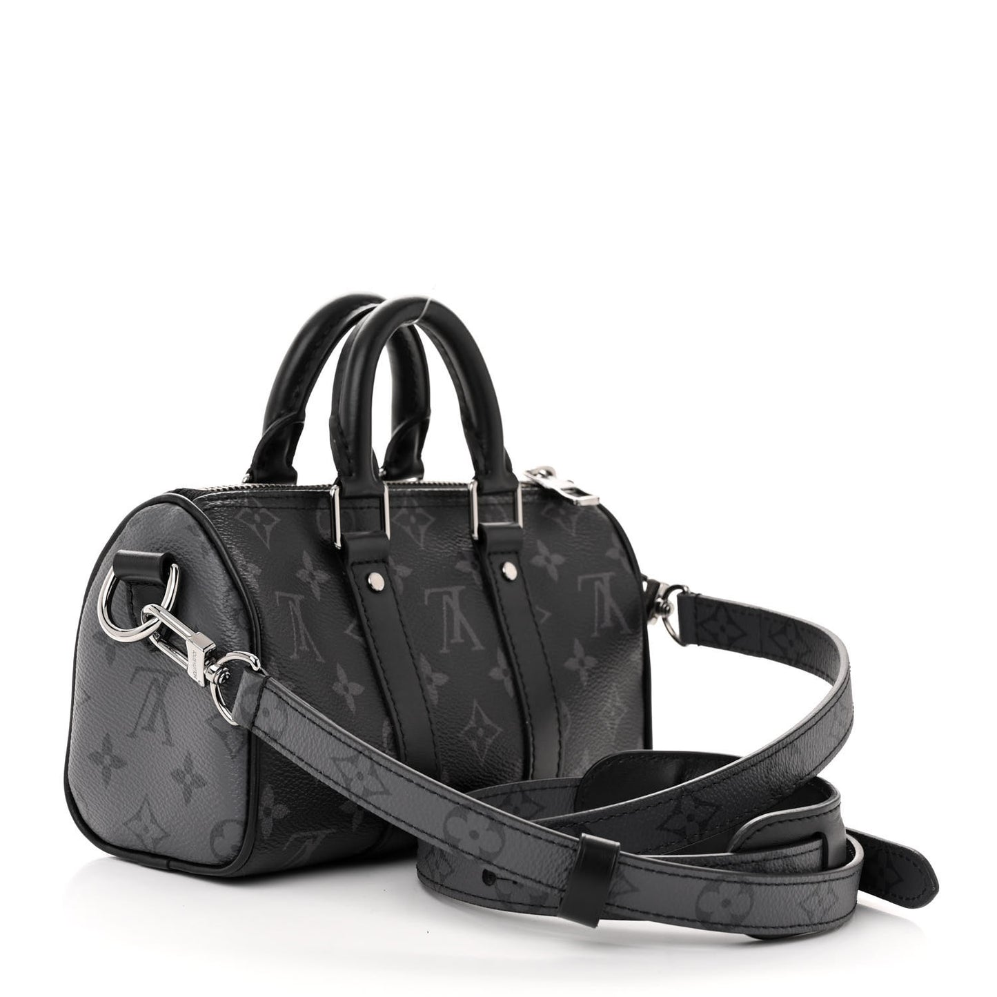 Reverse Monogram Eclipse Keepall XS Black