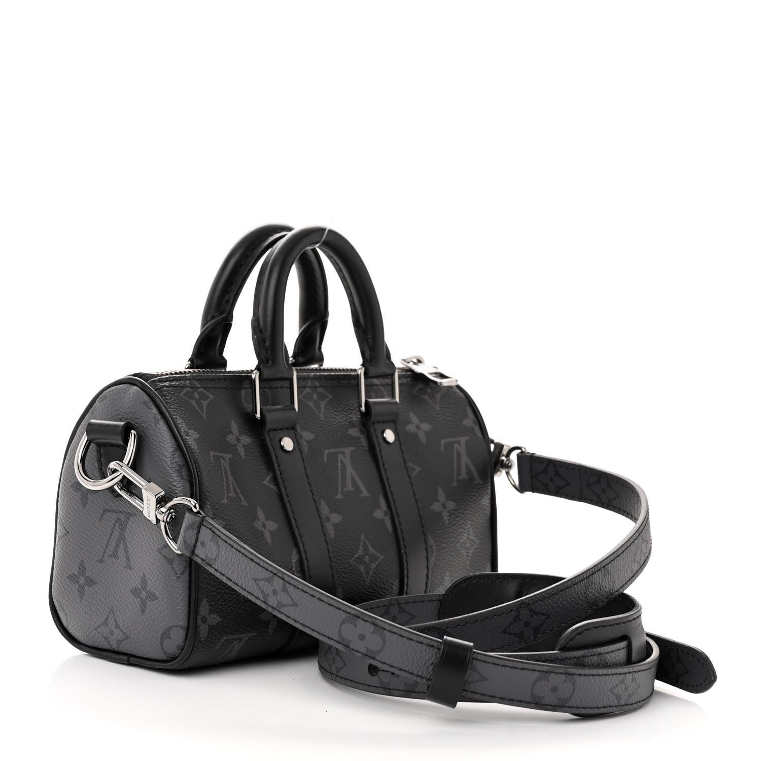 Louis Vuitton Reverse Monogram Eclipse Keepall XS Black 3 of 9