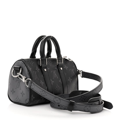 Louis Vuitton Reverse Monogram Eclipse Keepall XS Black 3 of 9
