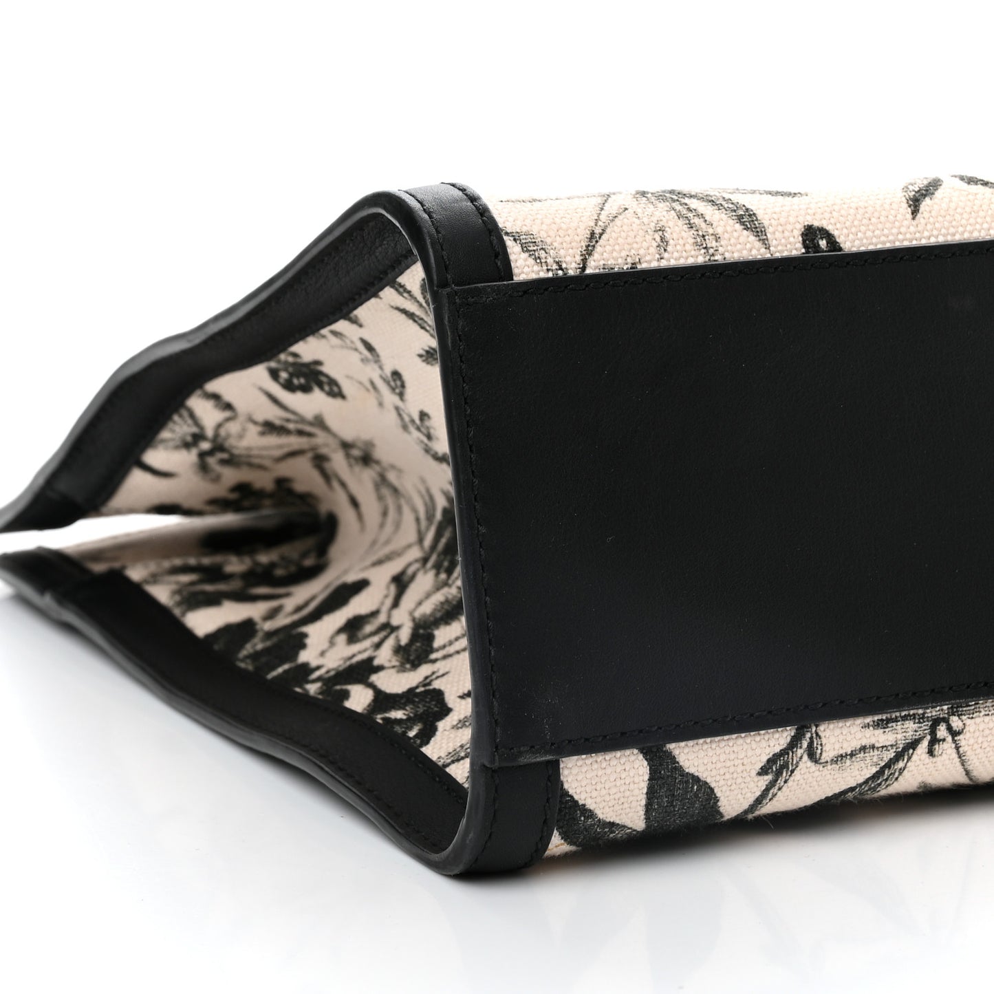Canvas Herbarium Print Tote Black