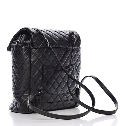 Chanel Calfskin Quilted Large Urban Spirit Backpack Black 3 of 11