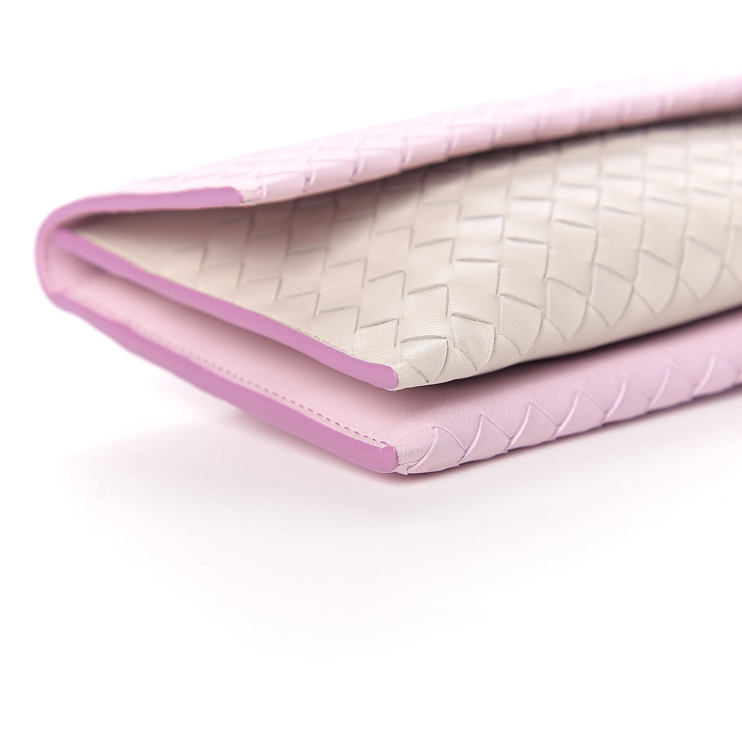 Nappa Intrecciato Wallet Bag Dragee Mist Twilight