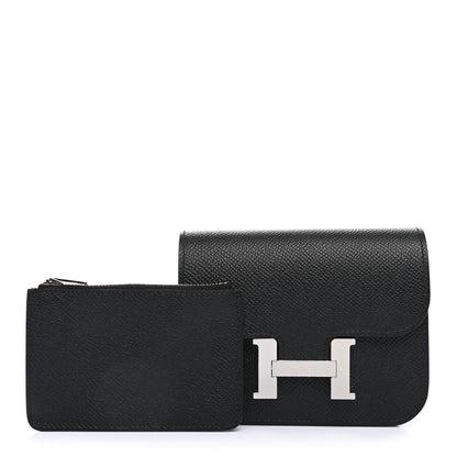 Hermes Epsom Constance Slim Wallet Black 3 of 10
