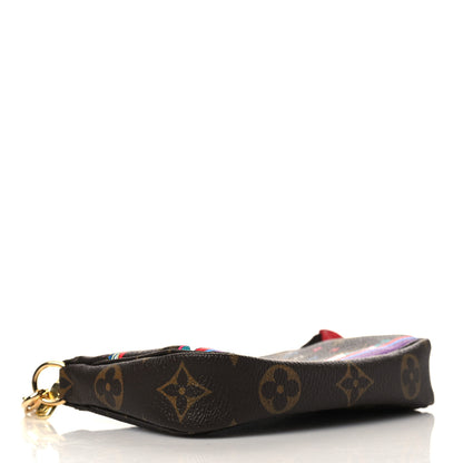 Louis Vuitton Monogram 2020 Christmas Animation Bumper Cars Mini Pochette Accessories Coquelicot 4 of 6