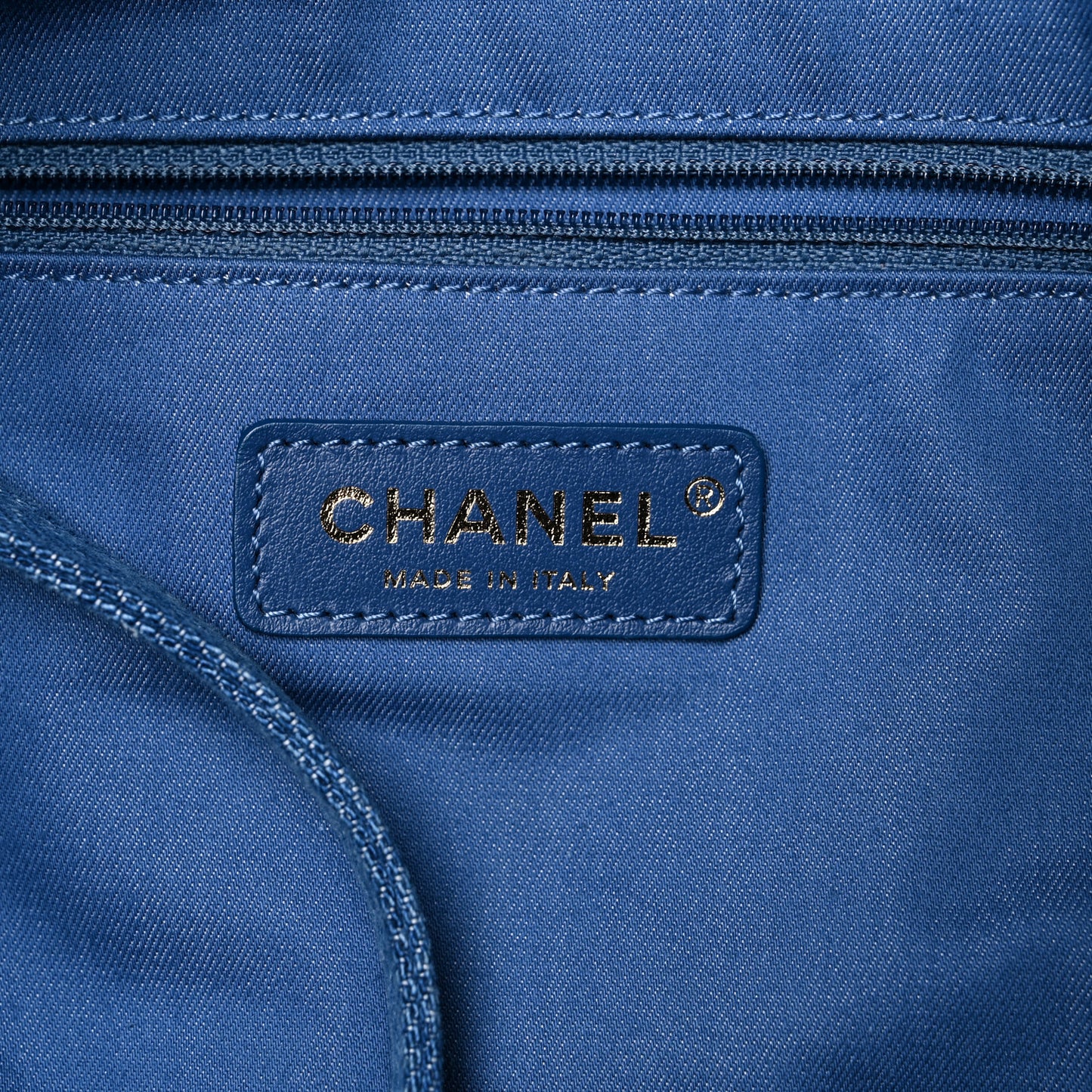 Denim Quilted Denim Mood Maxi Shopping Bag Blue Multicolor