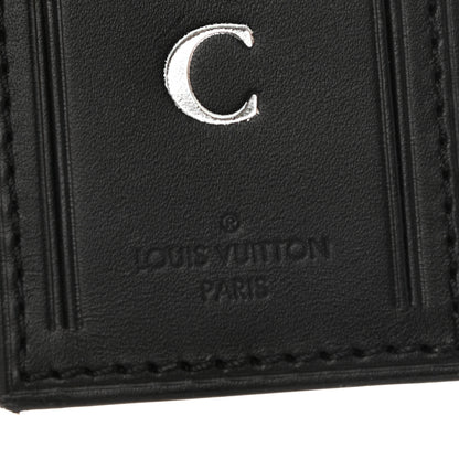 Louis Vuitton Calfskin Luggage Tag Black 3 of 3