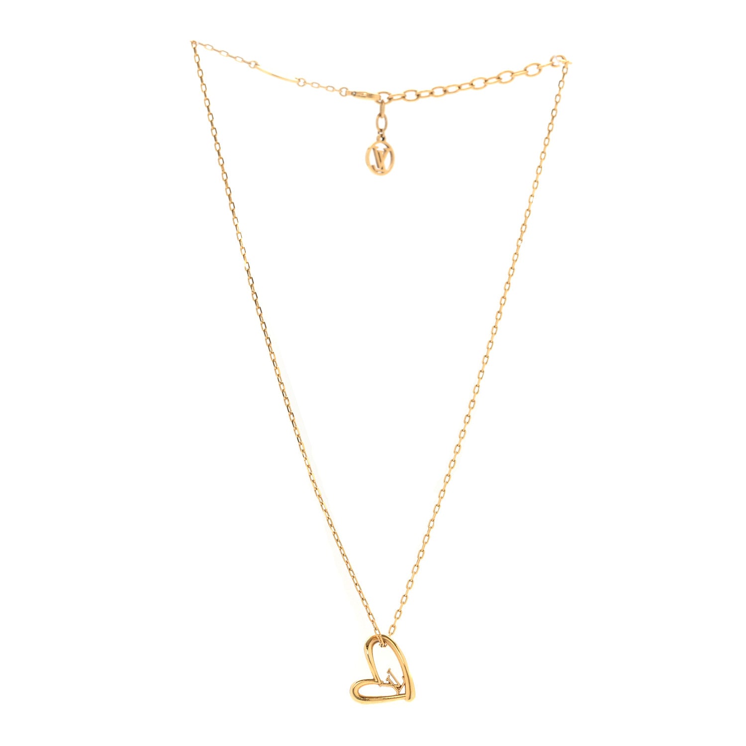Louis Vuitton Metal Fall In Love Necklace 3 of 7