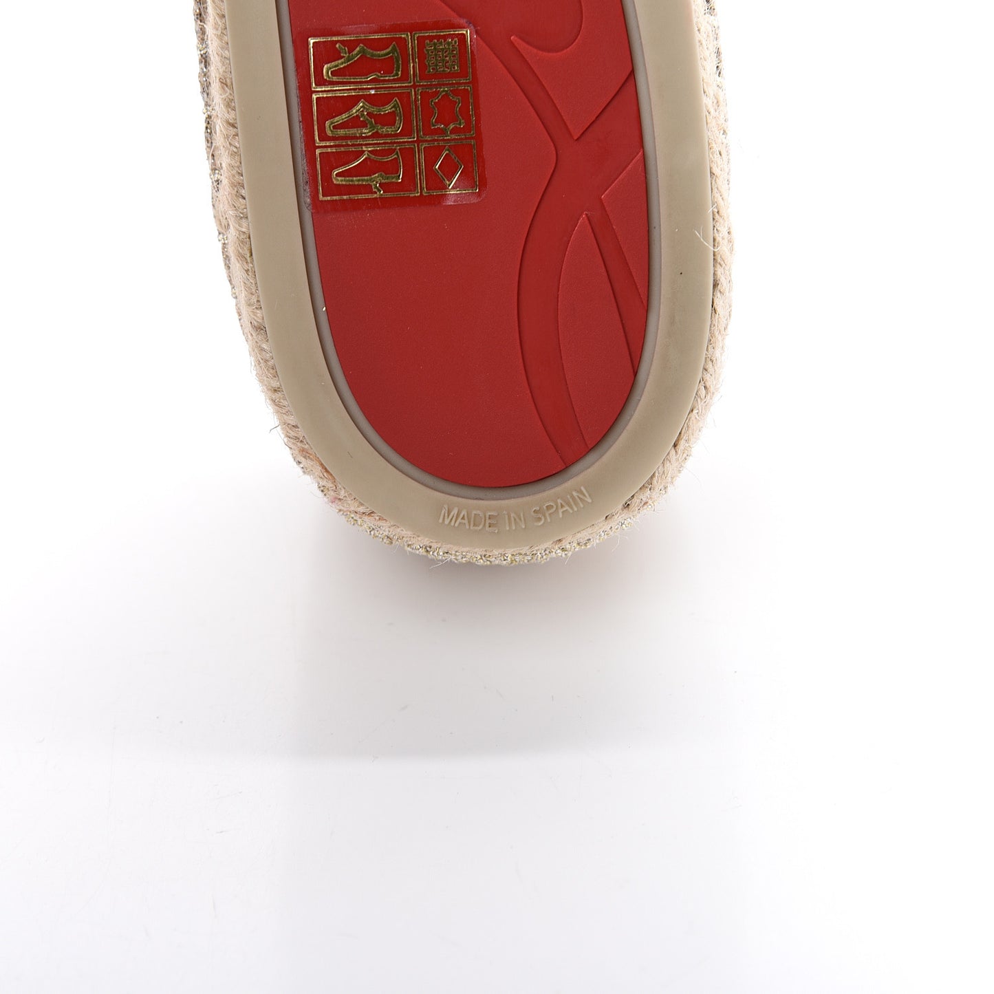 Glitter Aliochette Espadrilles 40 Gold