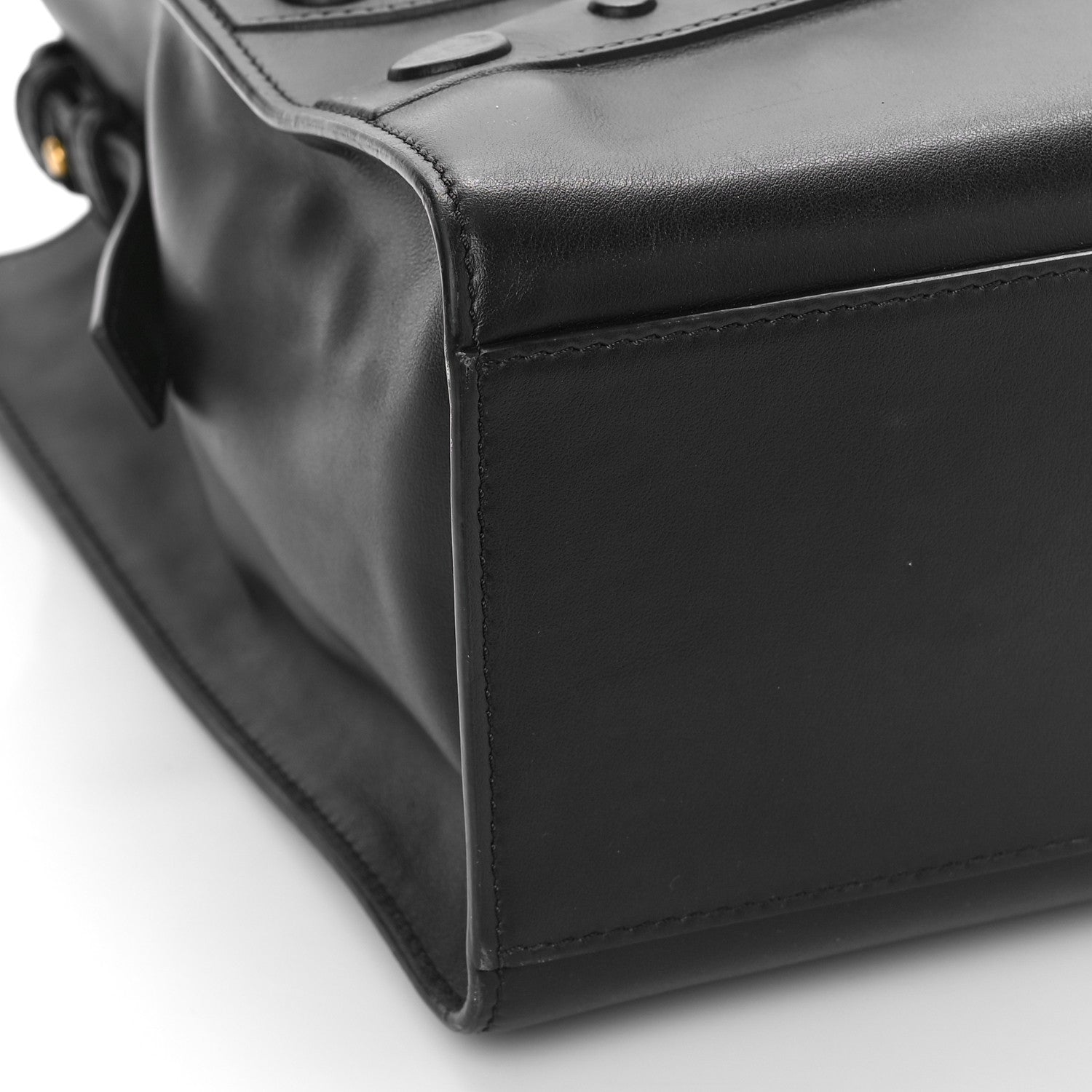 Versace Calfskin Medusa Stud Tribute Tote Black 7 of 8