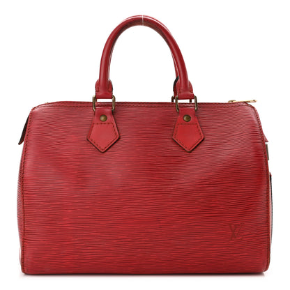 Louis Vuitton Epi Speedy 30 Castillan Red 1 of 14