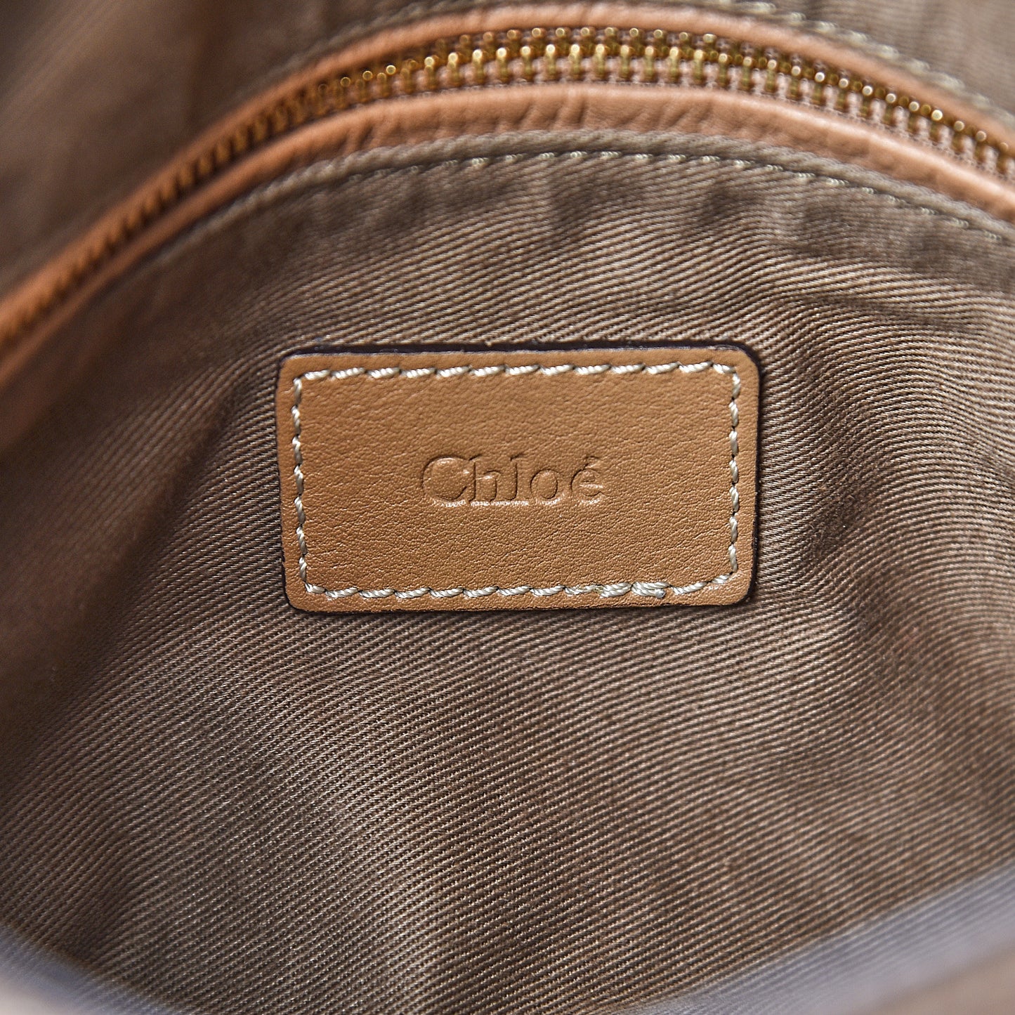 Calfskin Medium Marcie Round Zip Crossbody Bag Nut