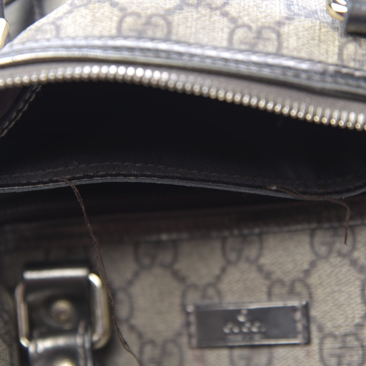 GG Plus Monogram Medium Joy Boston Pewter