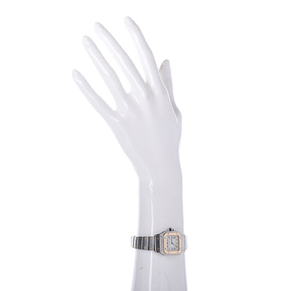 Cartier Stainless Steel 18K Yellow Gold 24mm Santos De Cartier Galbee Quartz Watch 2 of 6