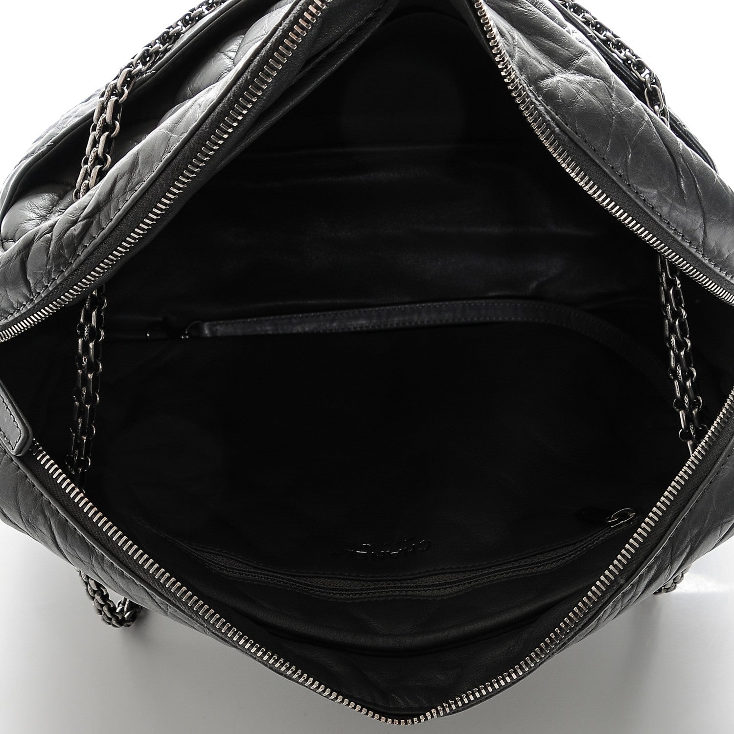 Chanel Aged Calfskin Quilted Large Reissue Camera Case Grey 5 of 7